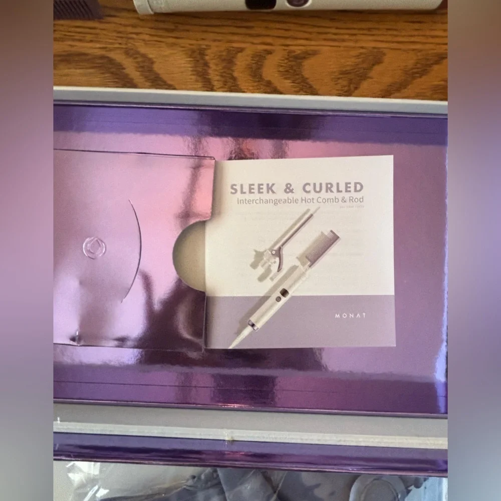 Monat NEW IN BOX Sleek and Curled Interchangeable‎ Hot Comb and Rod